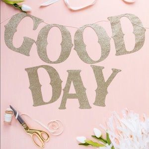 Gold Glitter Letter Sign